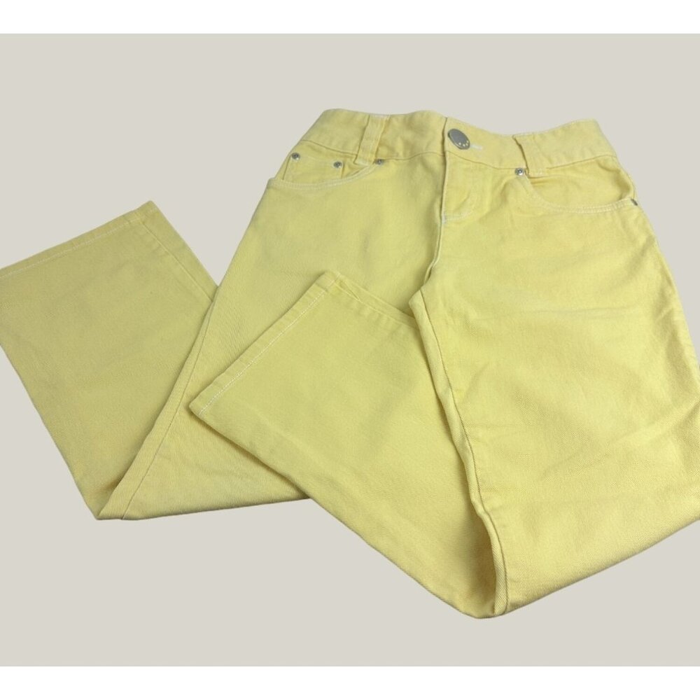 Mary-Kate And Ashley Yellow Denim Straight Leg Jeans For Girls Size 12